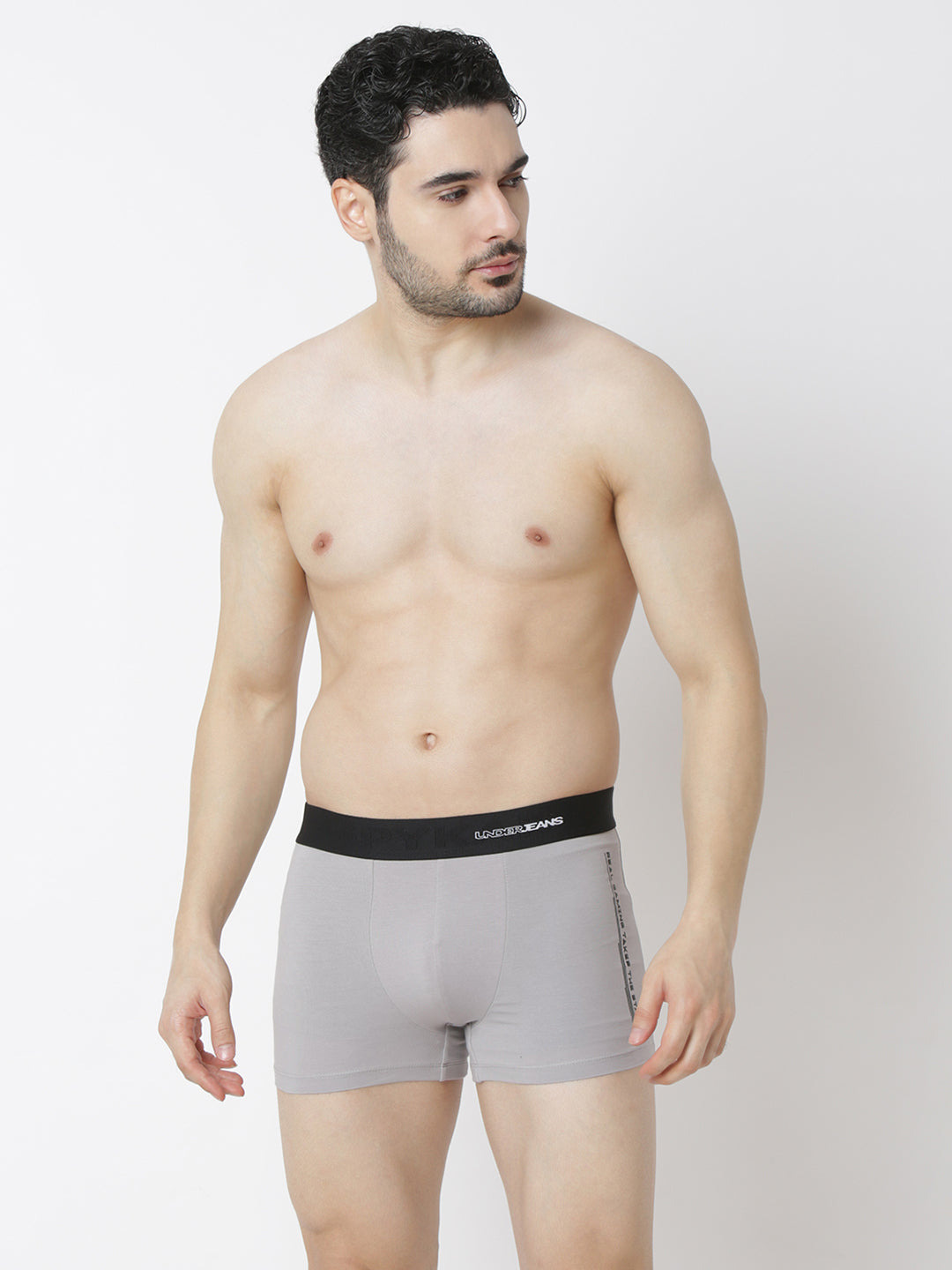 Underjeans By Spykar Men Grey Trunk