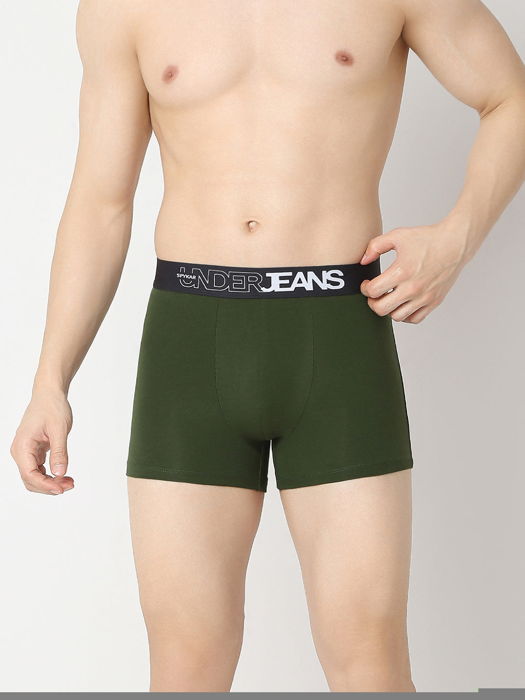 Underjeans by Spykar Men Olive & Black Trunk