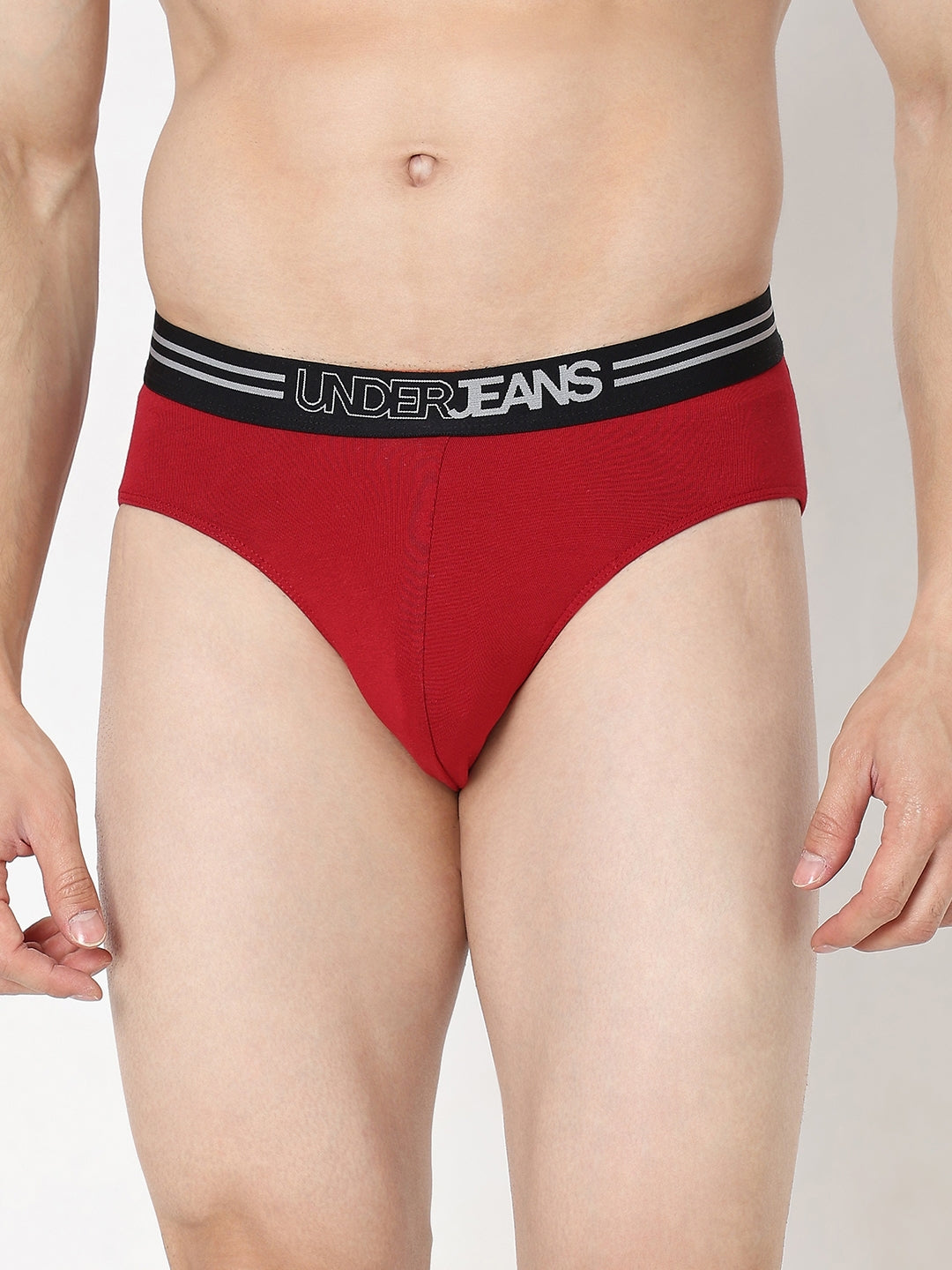 Underjeans by Spykar Men Maroon Brief