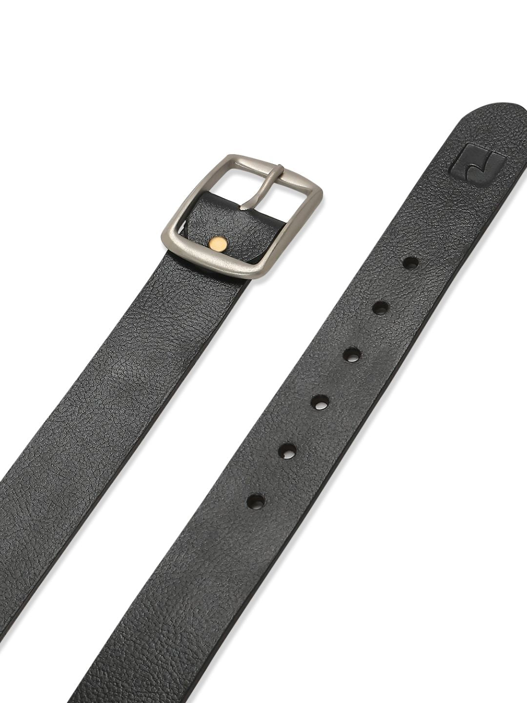 SPYKAR Men Black Leather Belt
