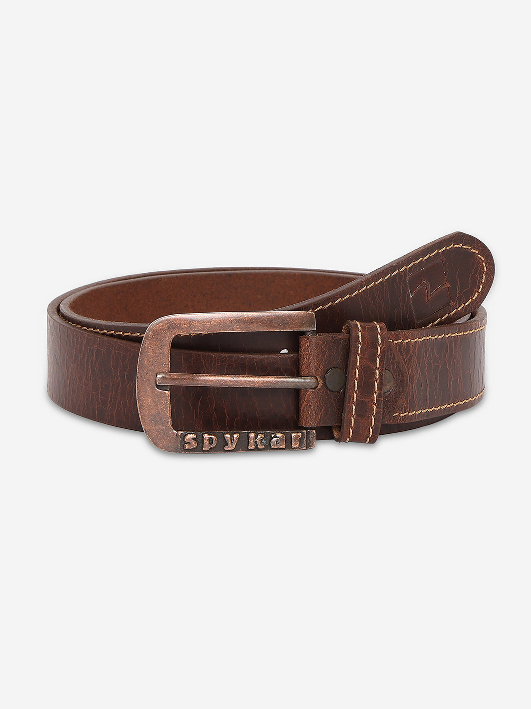 Spykar Men Brown Genuine Leather Belt