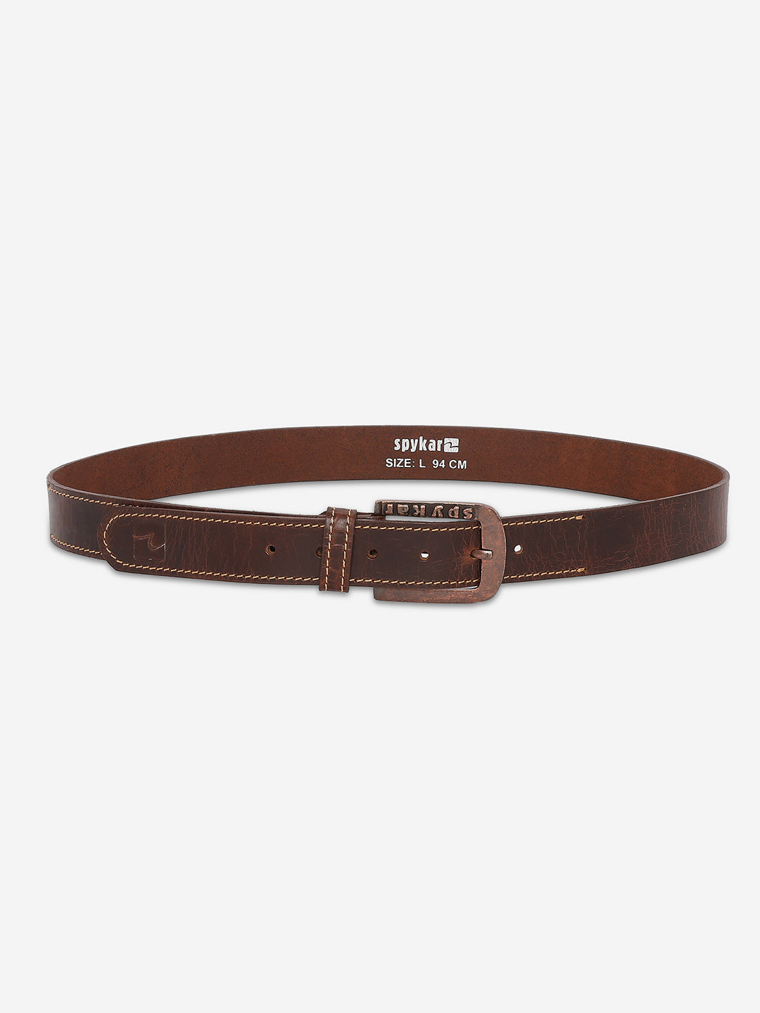 Spykar Men Brown Genuine Leather Belt