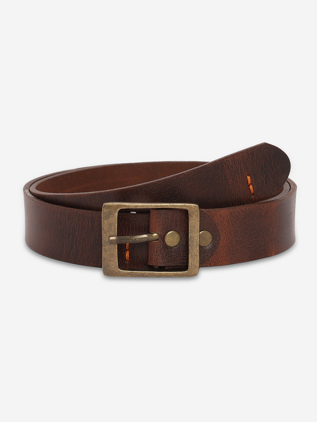 Spykar Men Brown Genuine Leather Belt