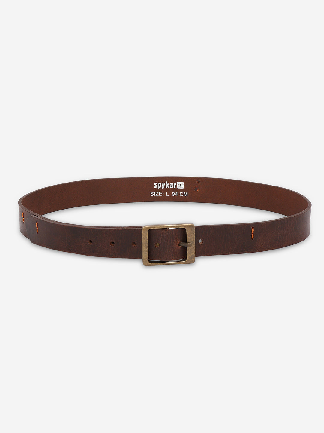 Spykar Men Brown Genuine Leather Belt
