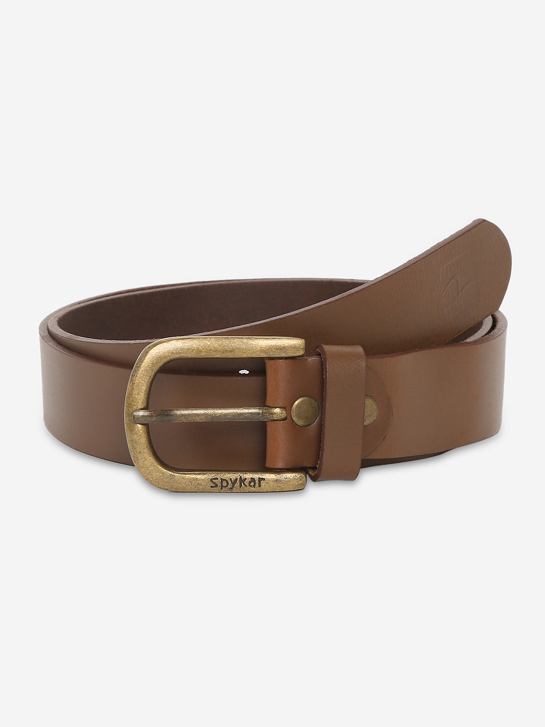 Spykar Men Brown Genuine Leather Belt