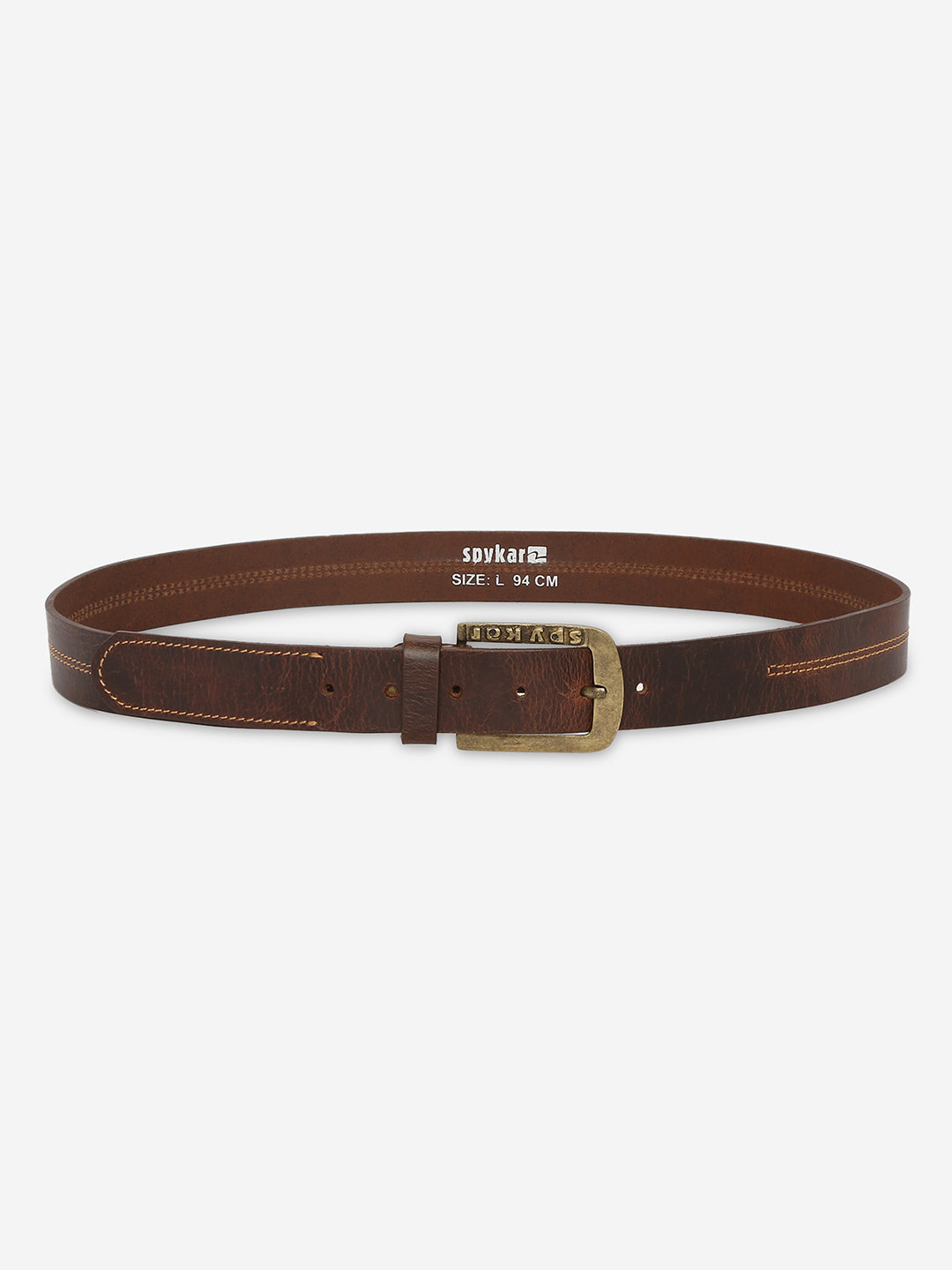 Spykar Men Brown Genuine Leather Belt