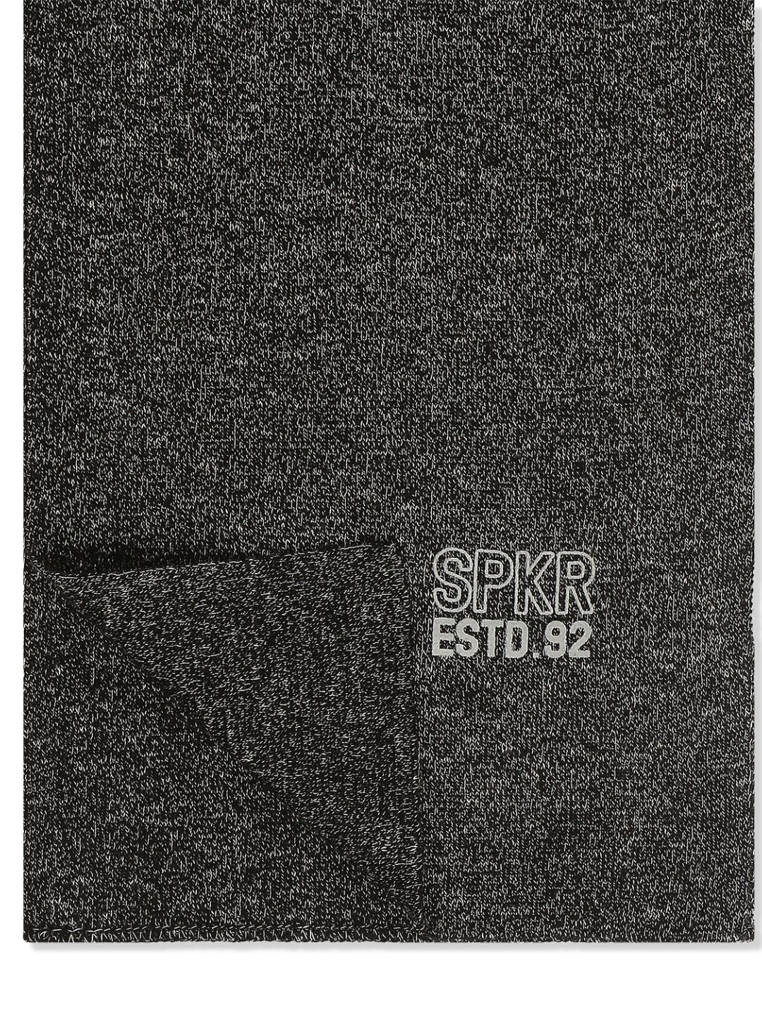 Spykar Black Muffler for Men