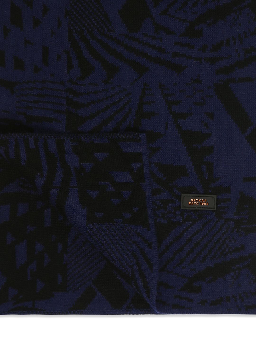 Spykar Blue & Black Muffler for Men