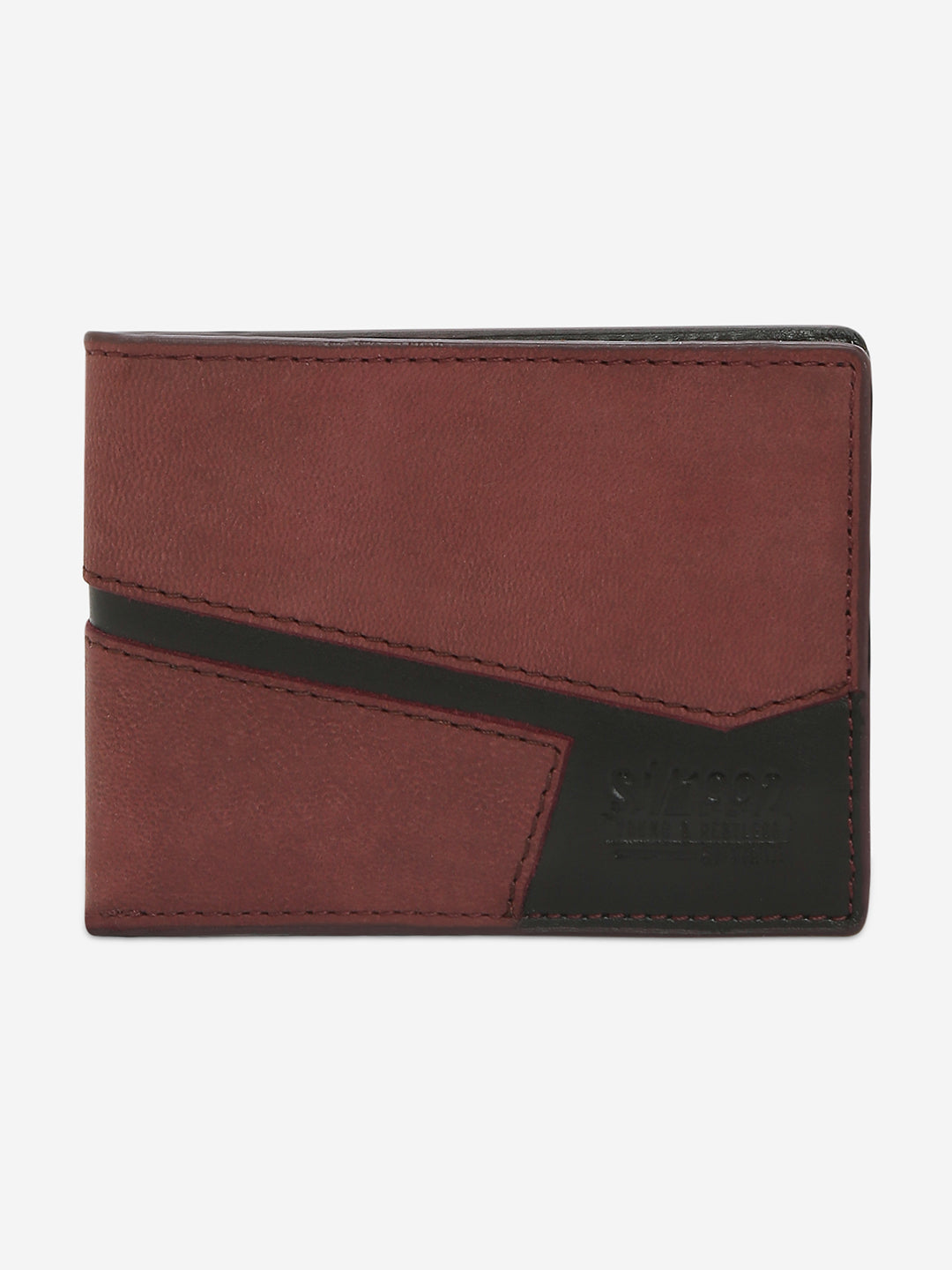 Spykar Men Wine Leather Wallet