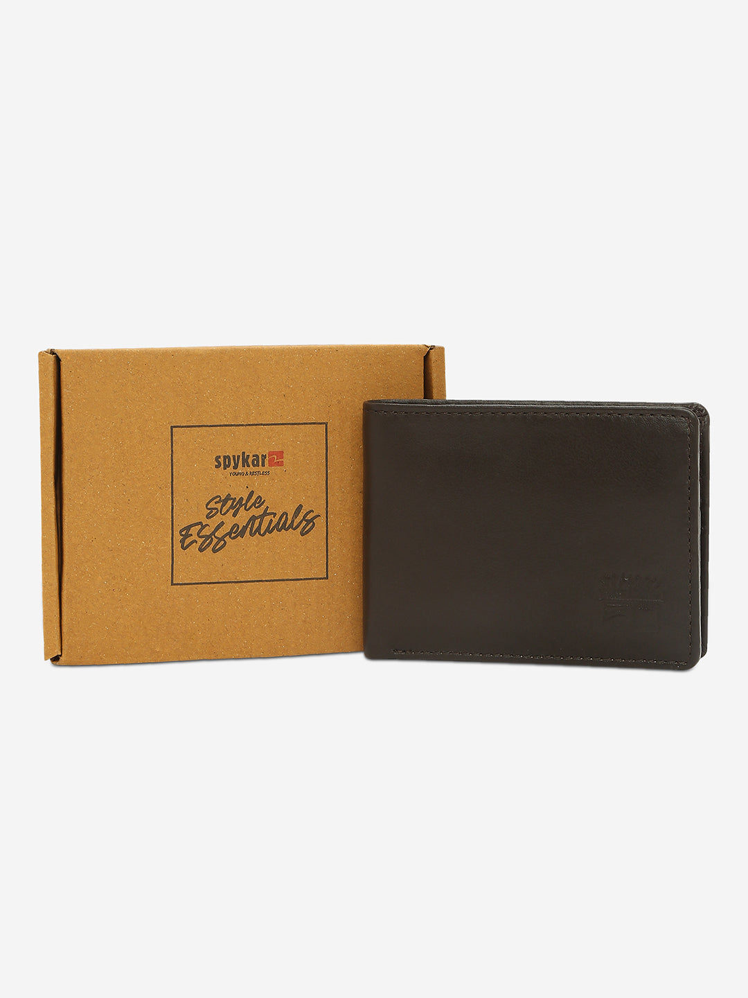 Spykar Men Brown Leather Wallet