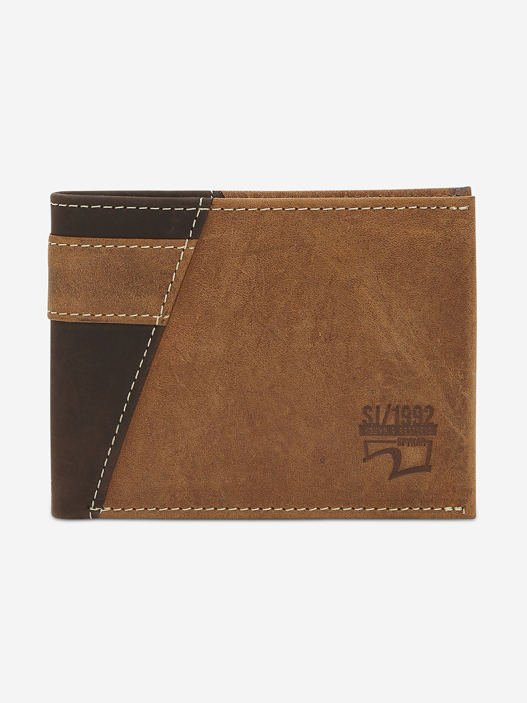 Spykar Men Tan Leather Wallet