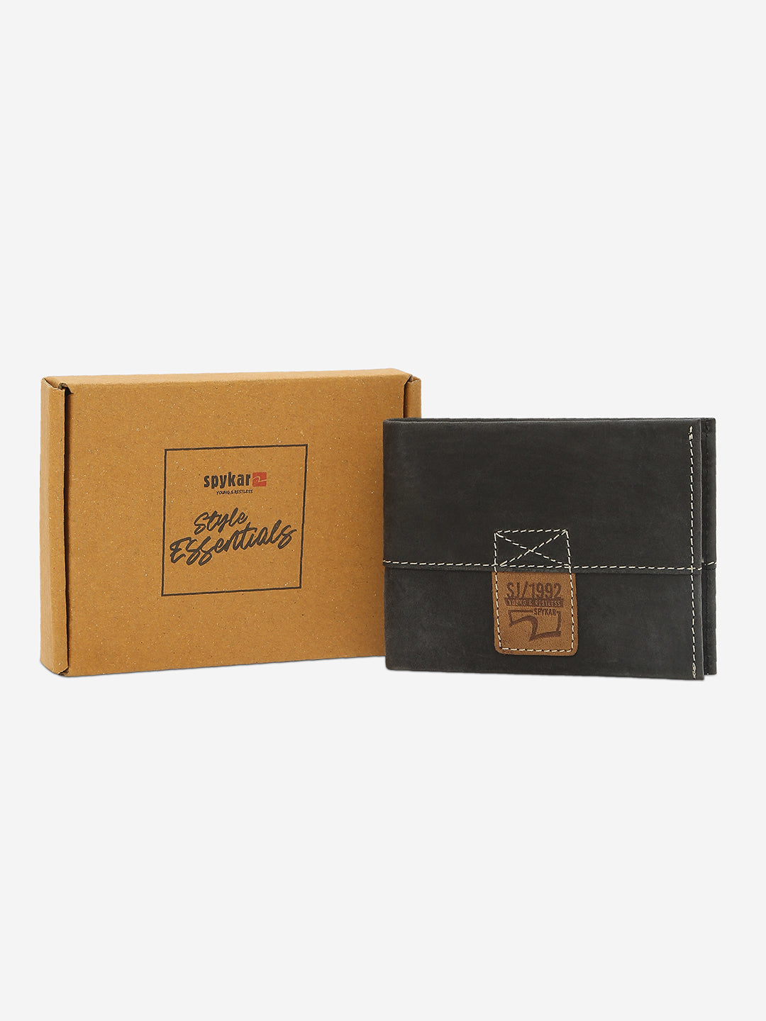 Spykar Men Black Leather Wallet