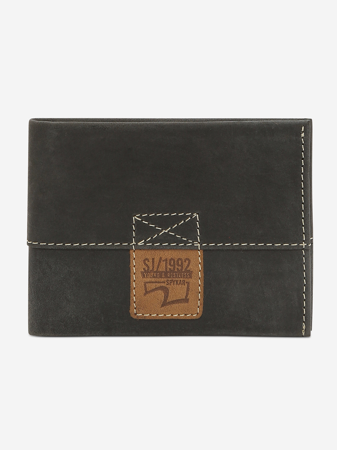 Spykar Men Black Leather Wallet