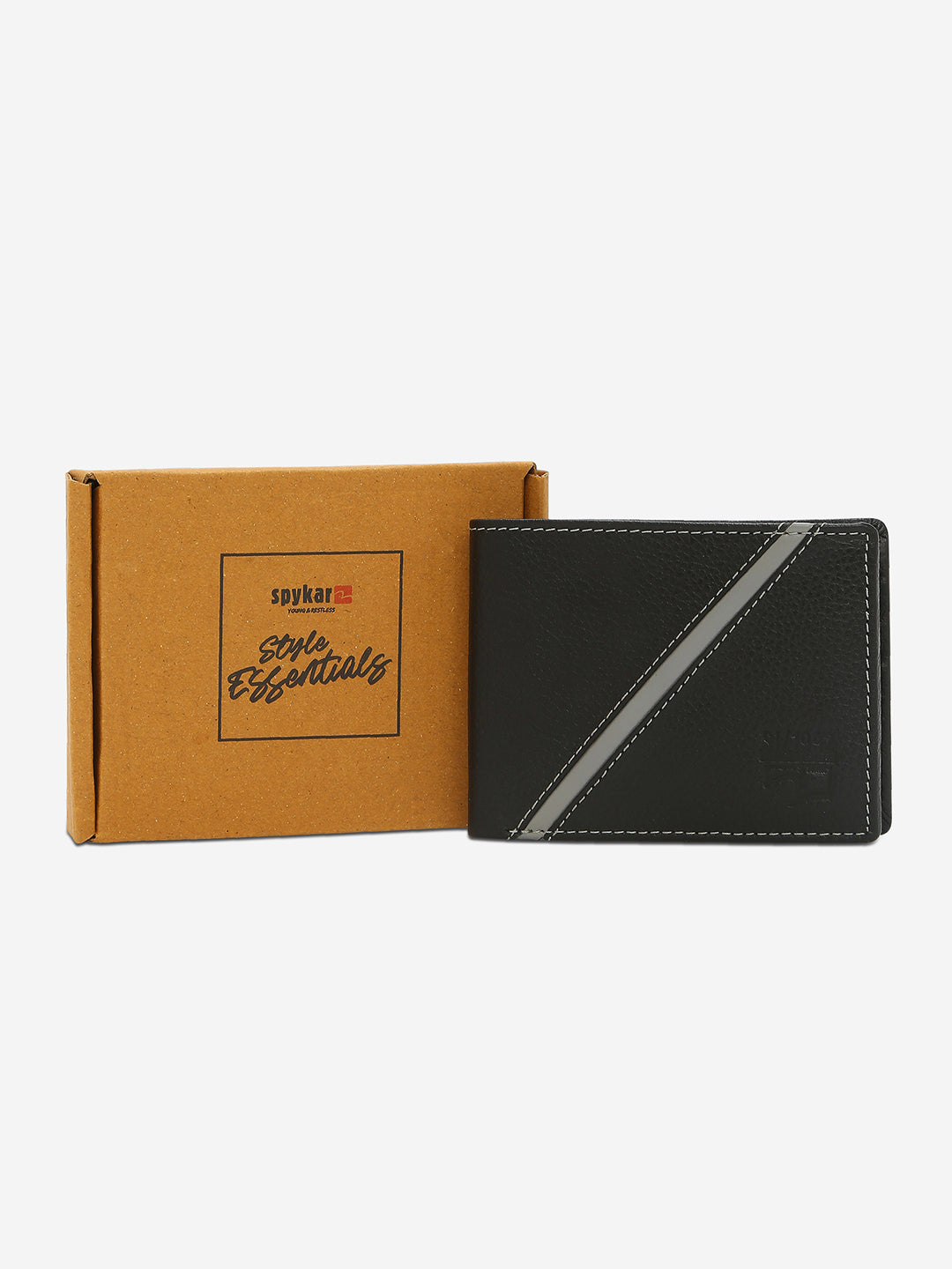 Spykar Men Black Leather Wallet
