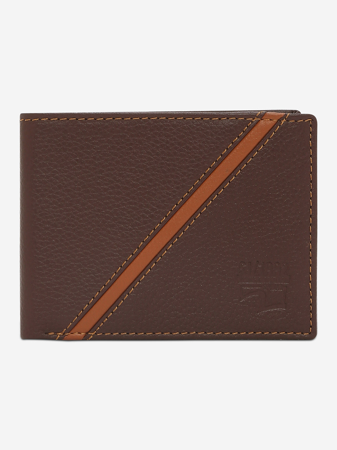 Spykar Men Brown Leather Wallet