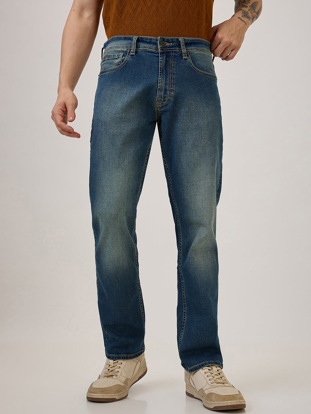 SPYKAR Comfort Fit Mid Rise Casual Jeans For Men
