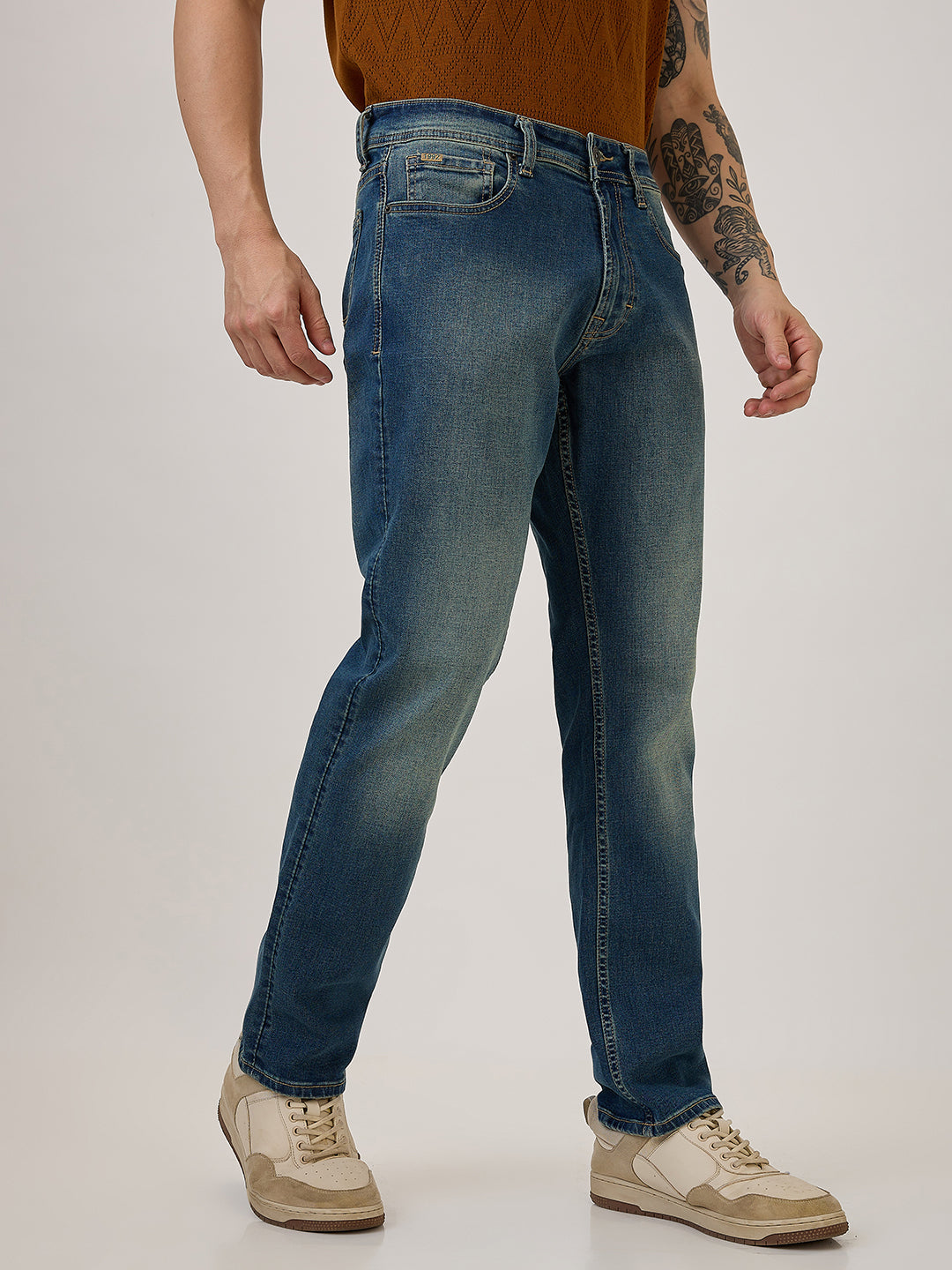 SPYKAR Comfort Fit Mid Rise Casual Jeans For Men