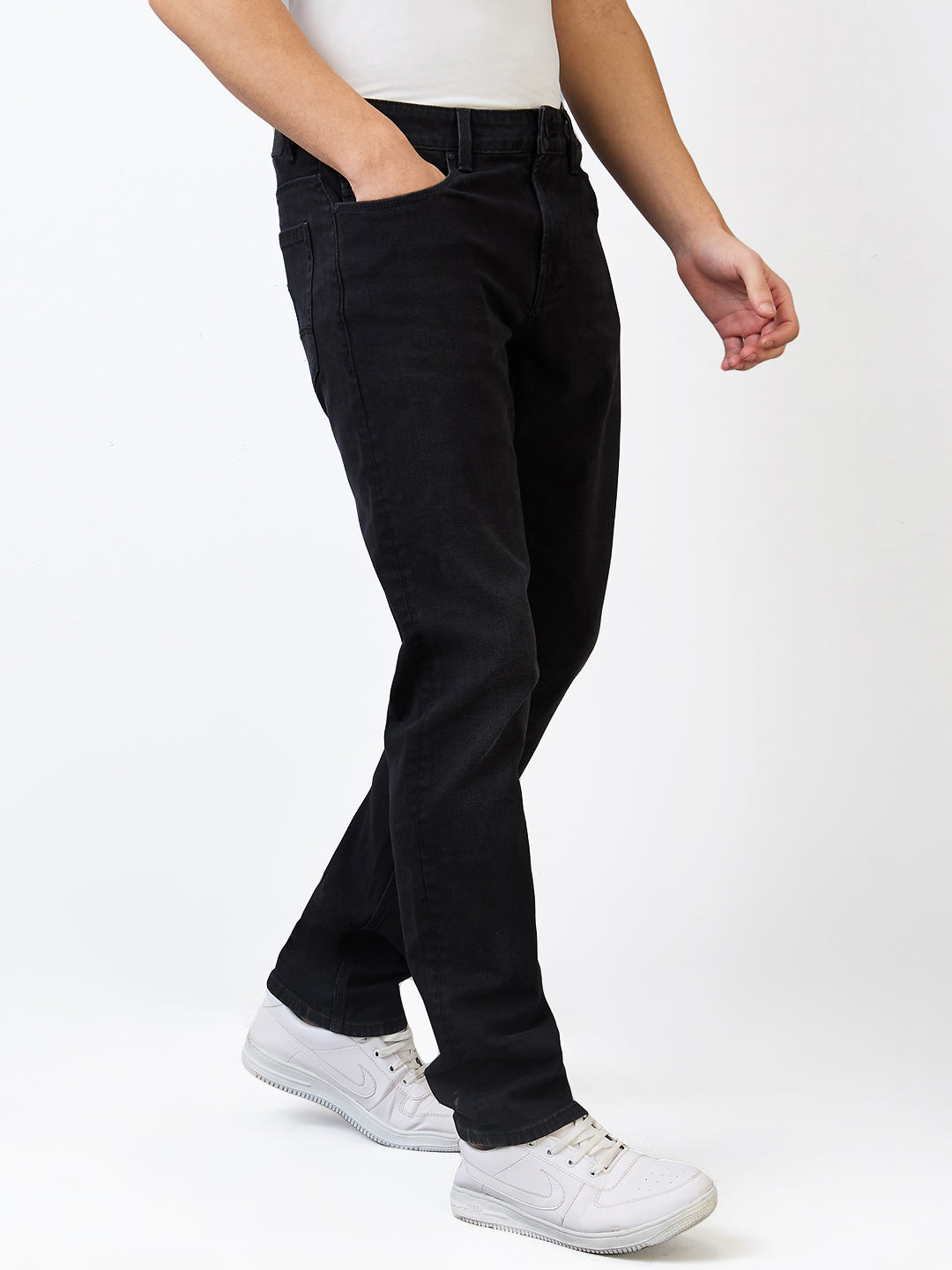 Spykar Comfort Fit Mid Rise Cotton Jeans For Men