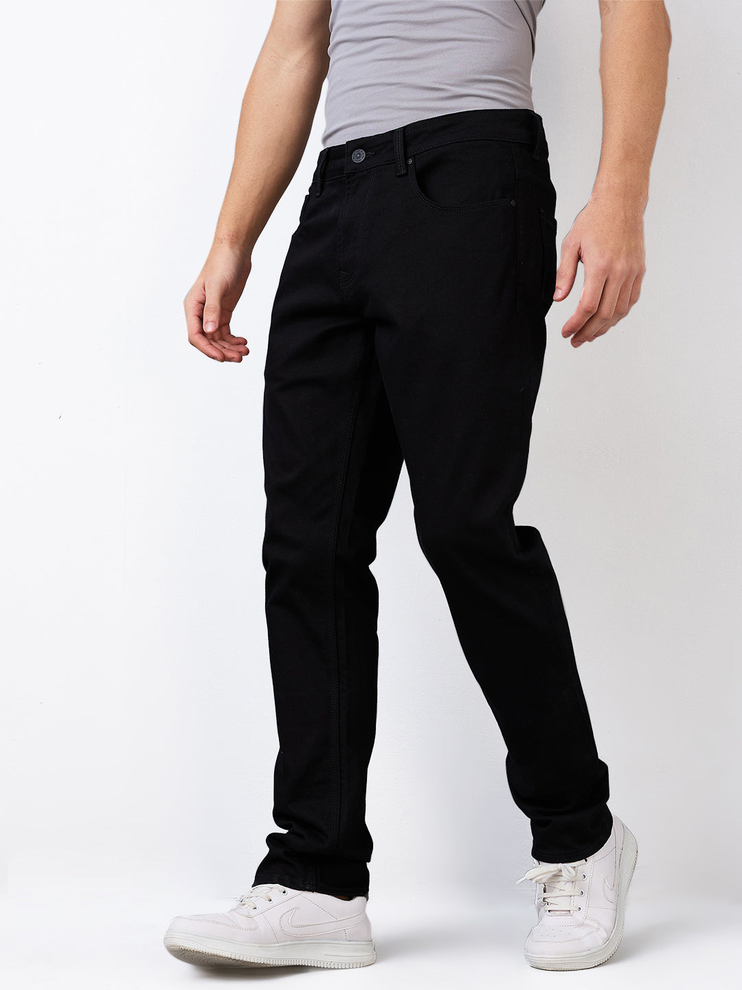 Spykar Comfort Fit Mid Rise Cotton Jeans For Men