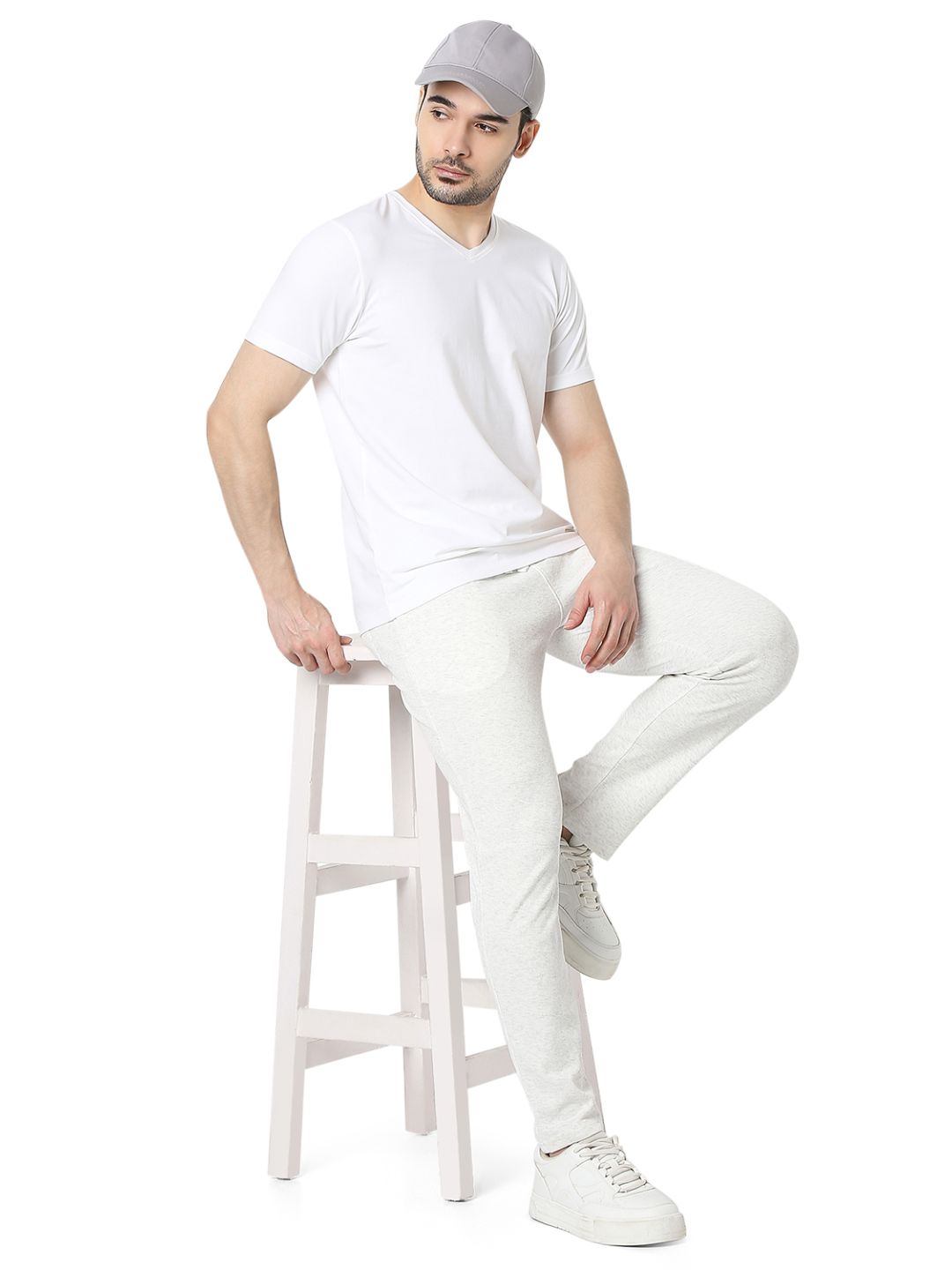 Underjeans by Spykar White T-Shirt