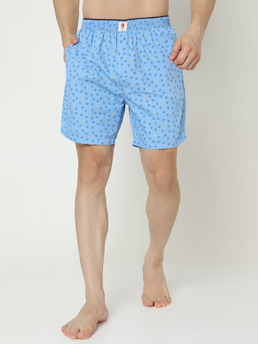 Underjeans by Spykar Men Cotton Blue Boxers