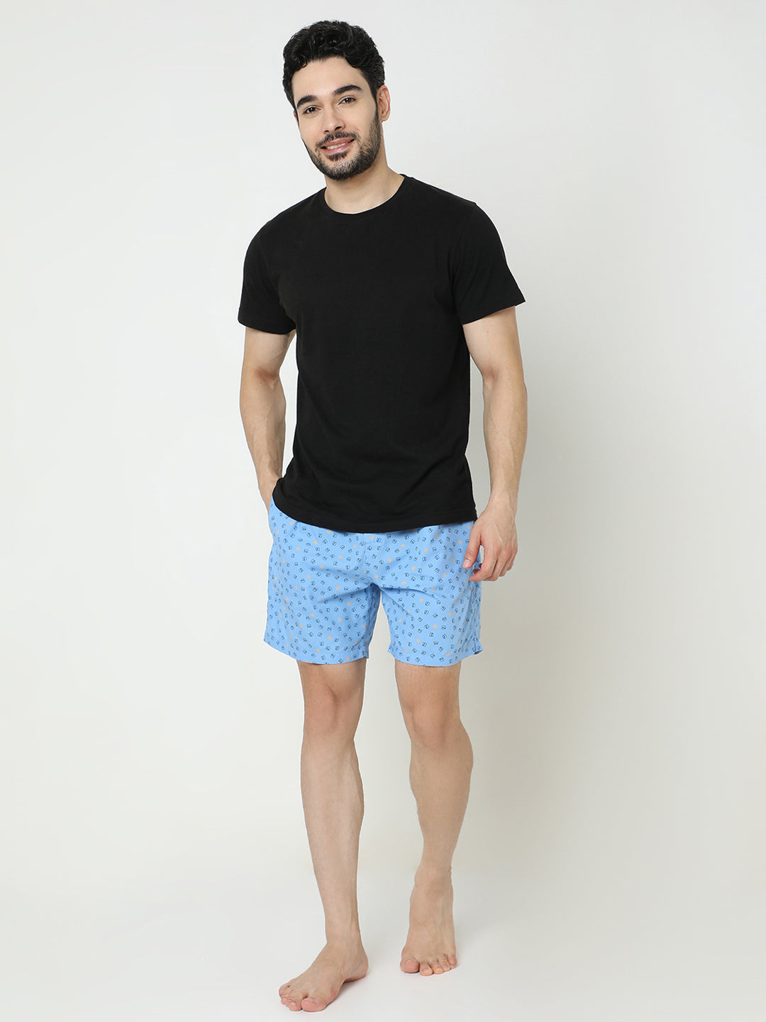 Underjeans by Spykar Men Cotton Blue Boxers