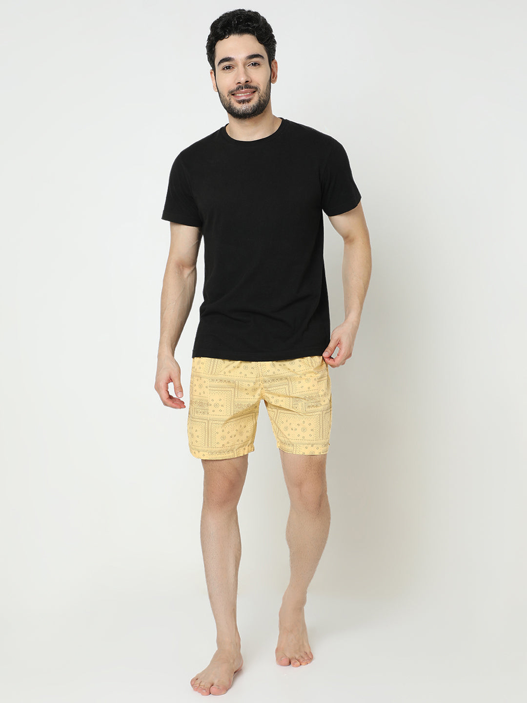 Underjeans by Spykar Men Cotton Yellow Brown Boxers