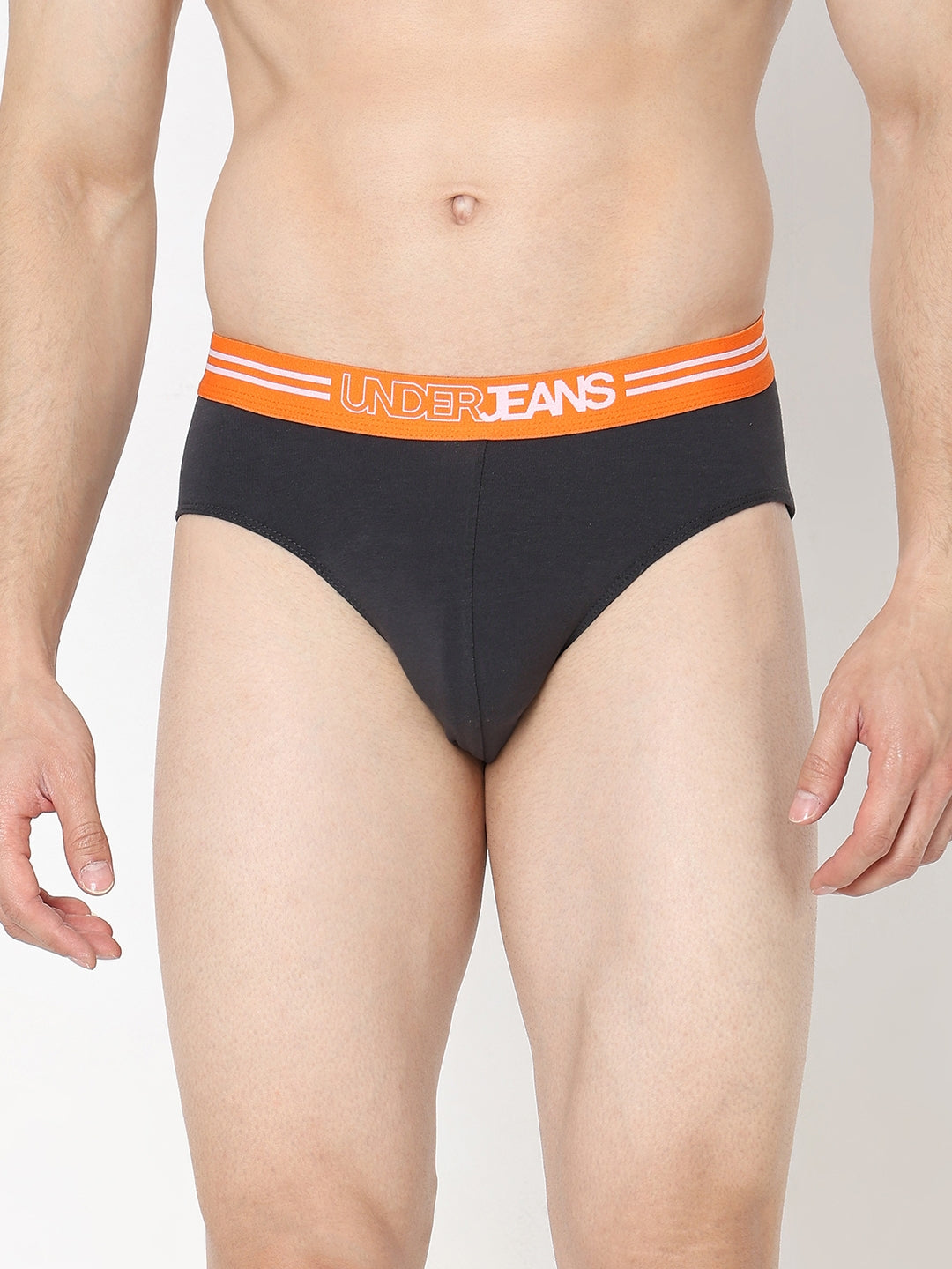 Underjeans by Spykar Men Dark Grey Brief