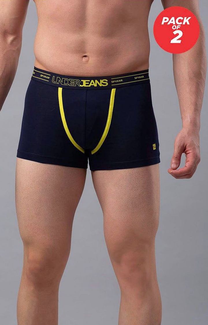 Underjeans by Spykar Men Navy Trunk