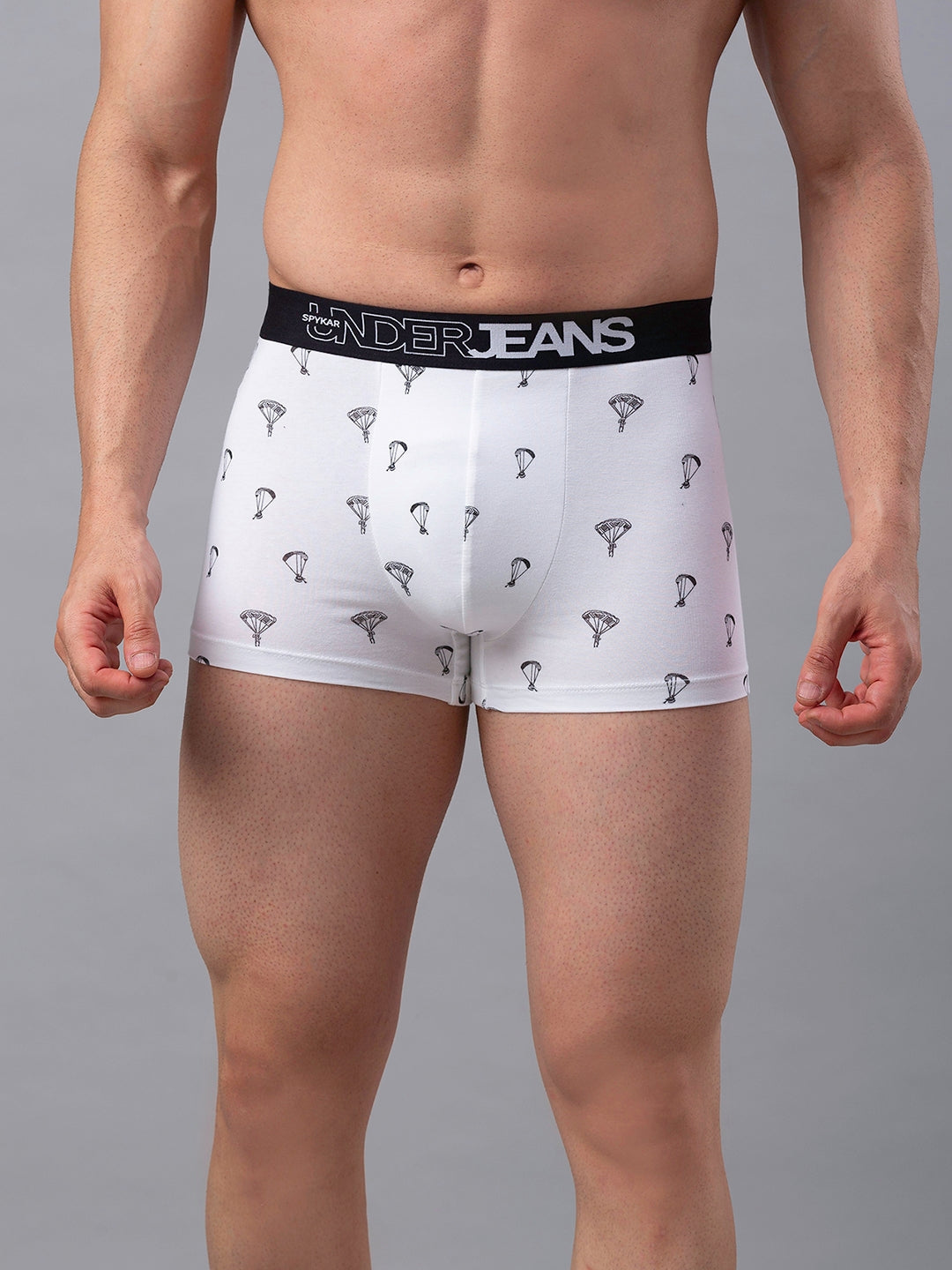 Men Cotton Blend Trunk Pack Of 1- Underjeans By Spykar