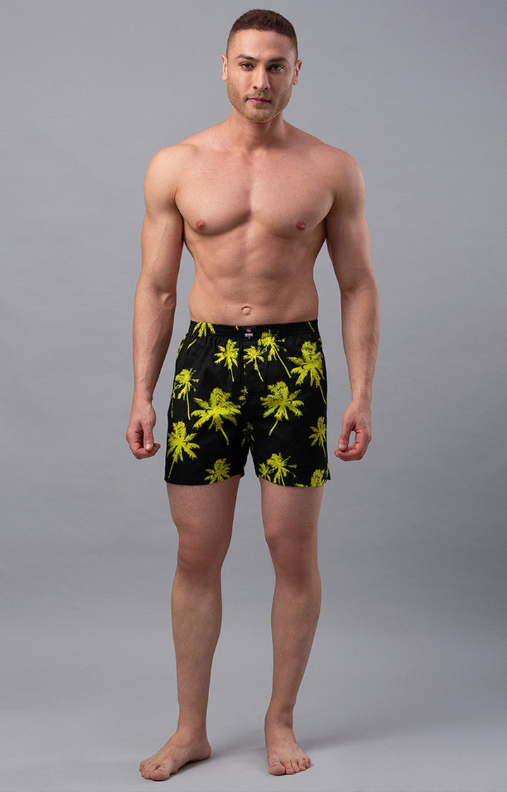 Grey Cotton Boxer For Men - Underjeans By Spykar
