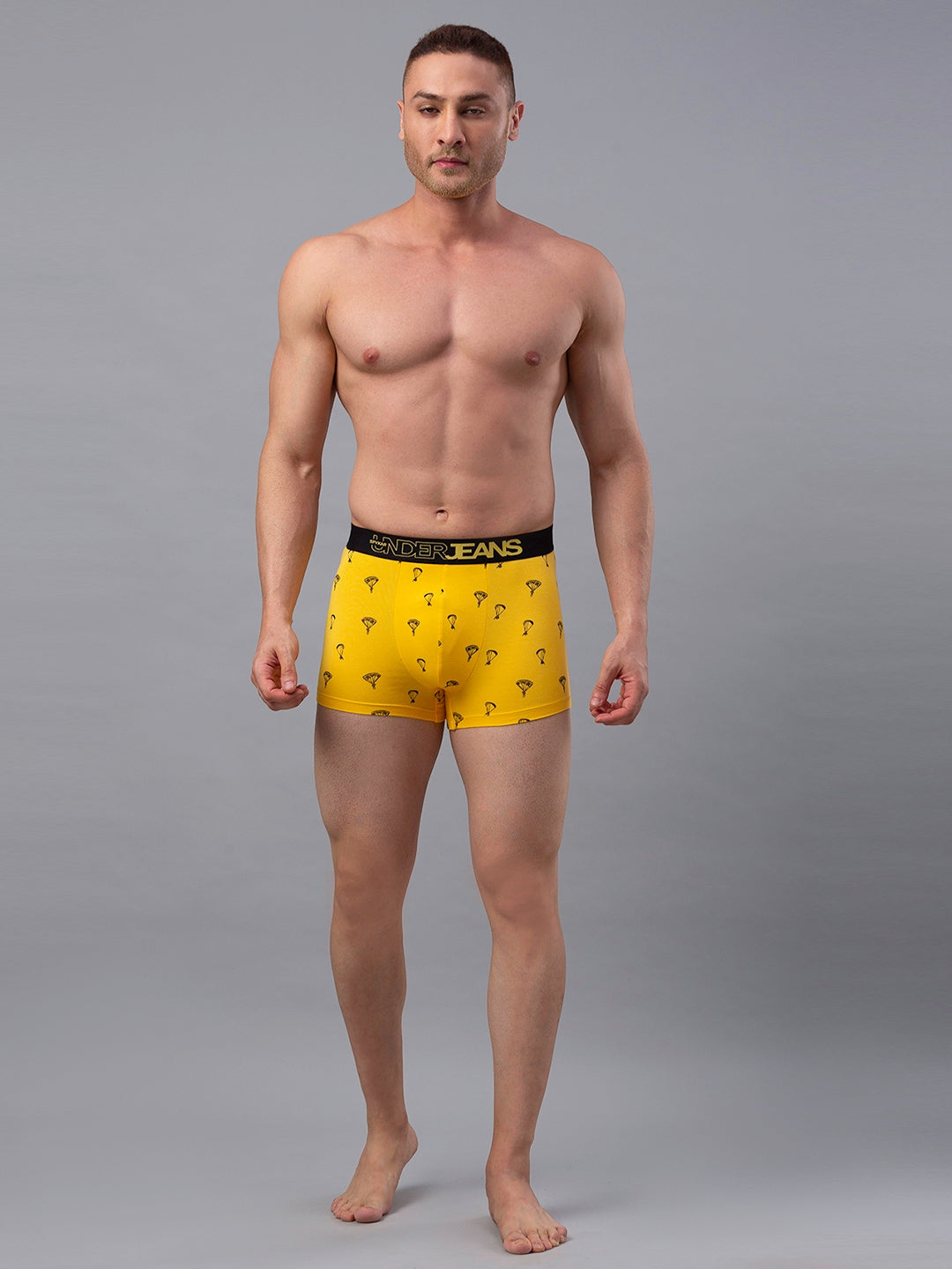 Men Cotton Blend Trunk Pack Of 1- Underjeans By Spykar