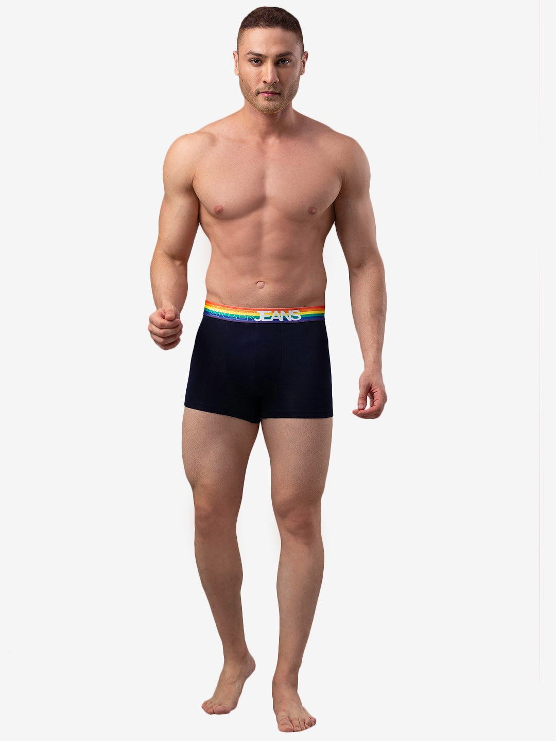 Men Cotton Blend Trunk Pack Of 1- Underjeans By Spykar