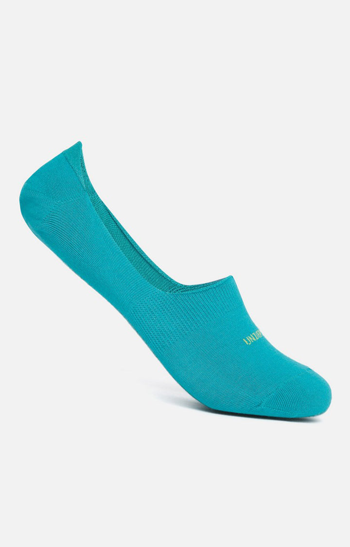 Men Turq No Show Single Pair Of Socks- Underjeans By Spykar