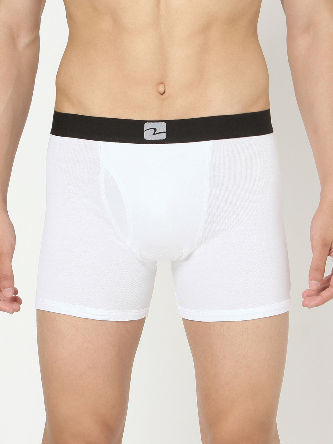 White Cotton Trunk For Men (Pack Of 2)- Underjeans By Spykar