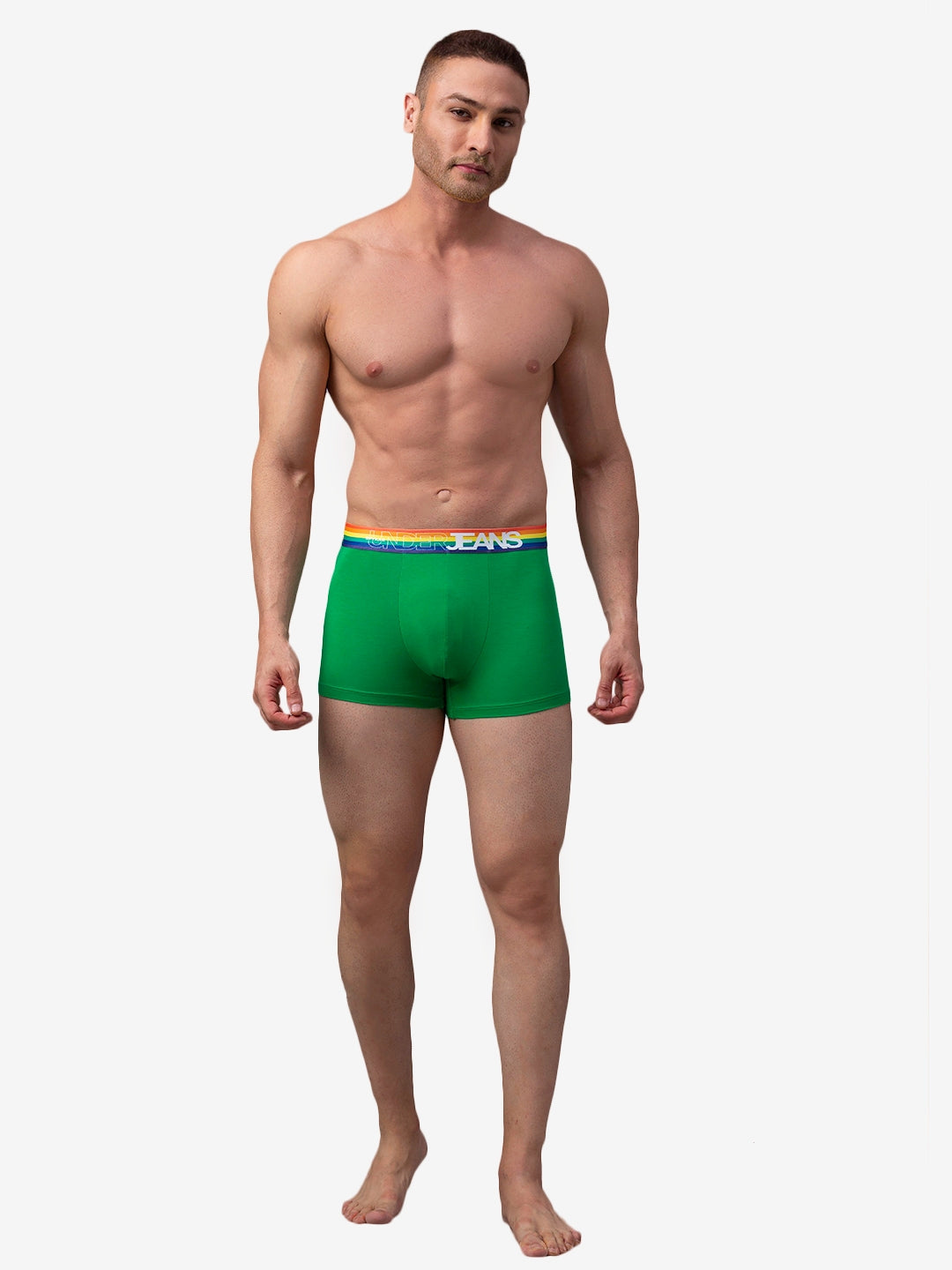 Men Cotton Blend Trunk Pack Of 1- Underjeans By Spykar