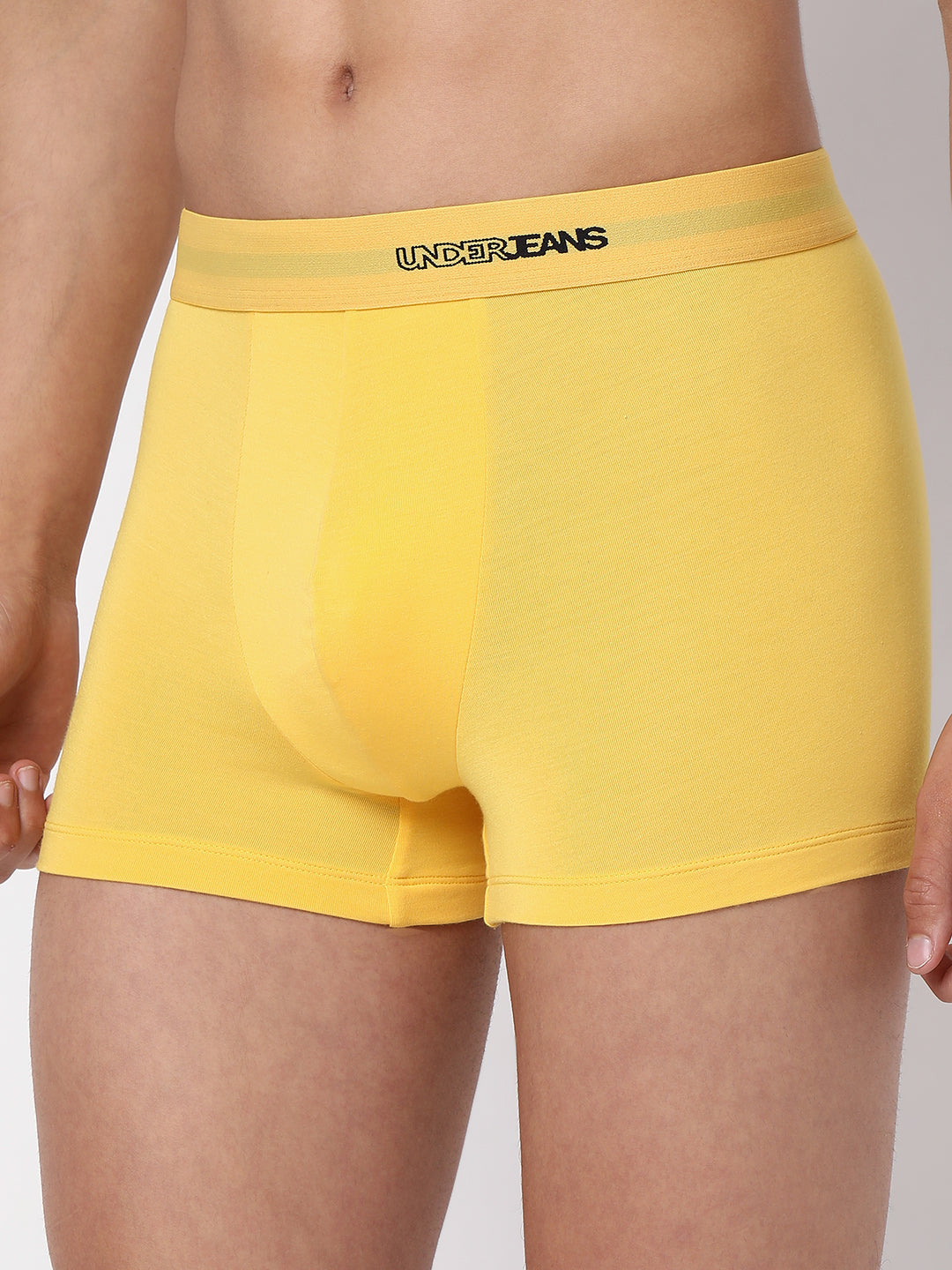 Men Micromodal Yellow Trunk - Underjeans By Spykar