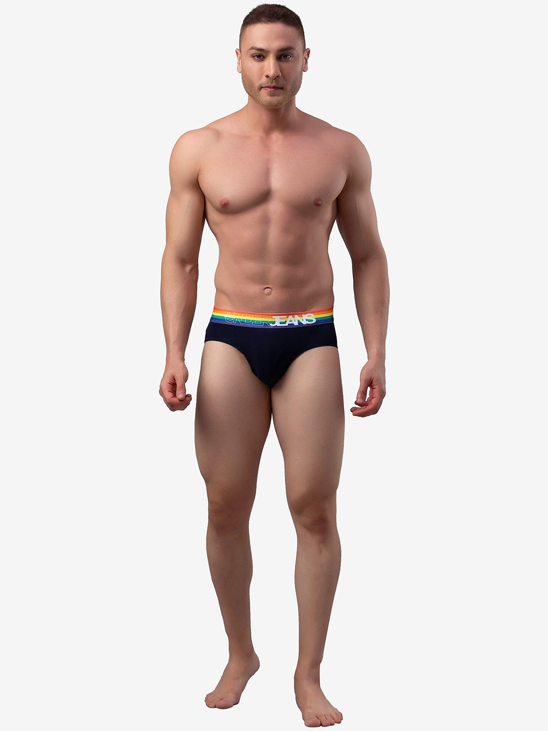 Men Cotton Blend Brief Pack Of 1- Underjeans By Spykar
