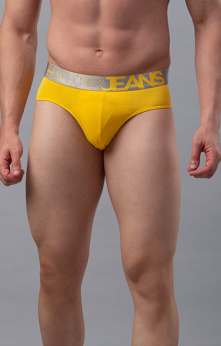 Men Cotton Blend Brief (Pack Of 1)- Underjeans By Spykar