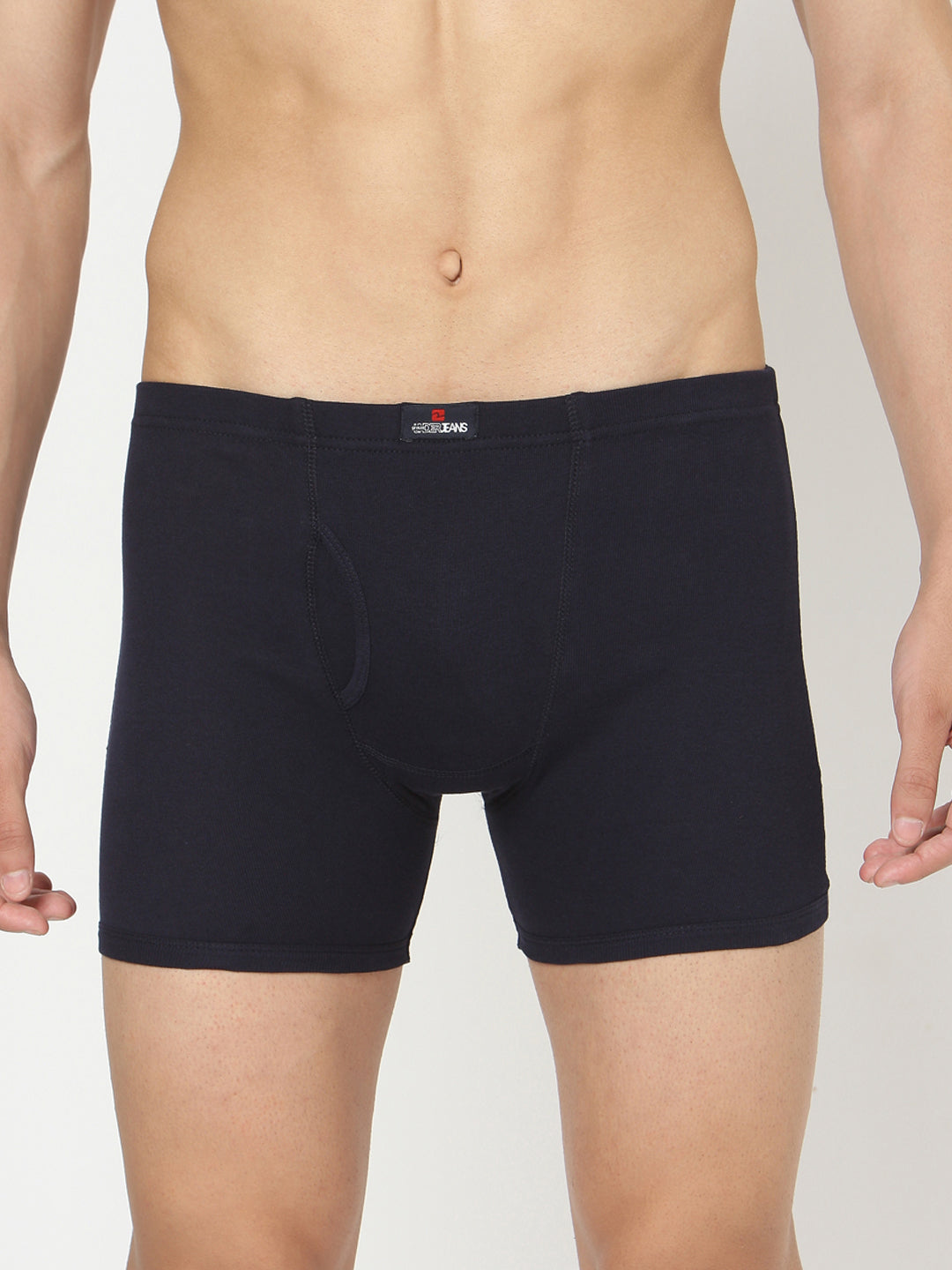 Underjeans By Spykar Men Navy Cotton Trunk