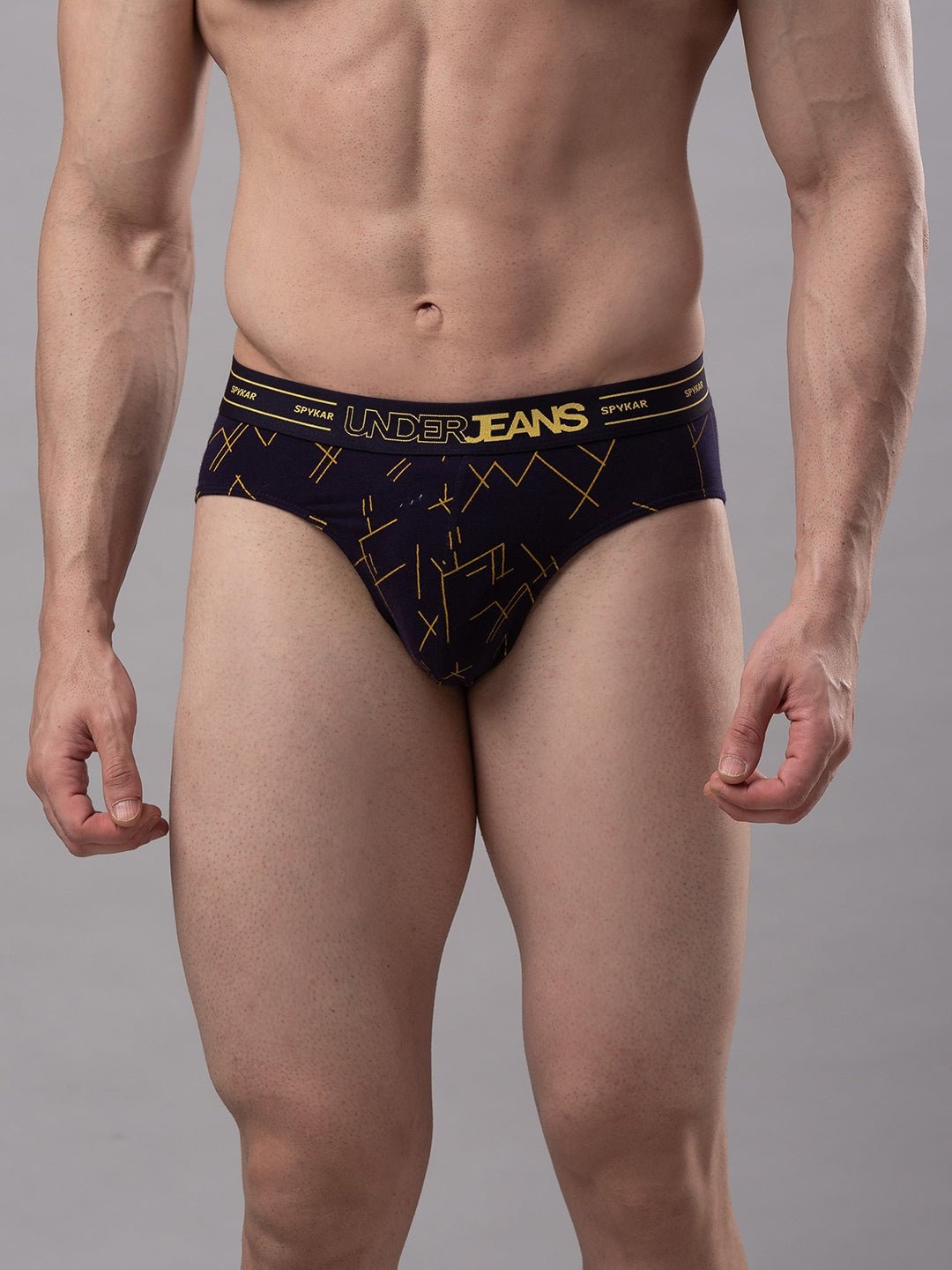 Men Cotton Blend Brief Pack Of 1- Underjeans By Spykar