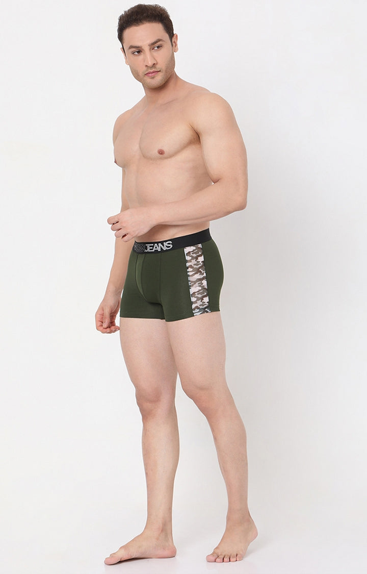 Men Cotton Blend Trunk Pack Of 2- Underjeans By Spykar