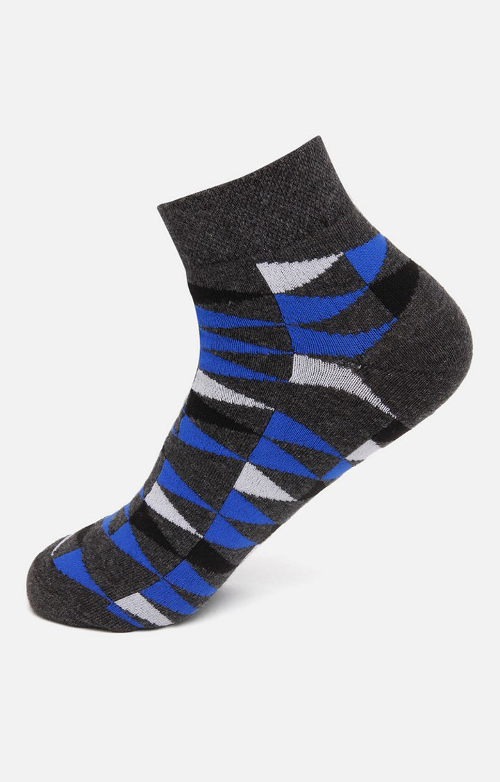 Men Anthra Ankle Length (Non Terry) Single Pair Of Socks- Underjeans By Spykar