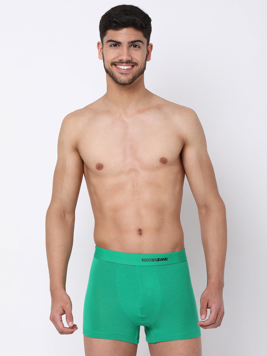 Men Micromodal Green Trunk - Underjeans By Spykar