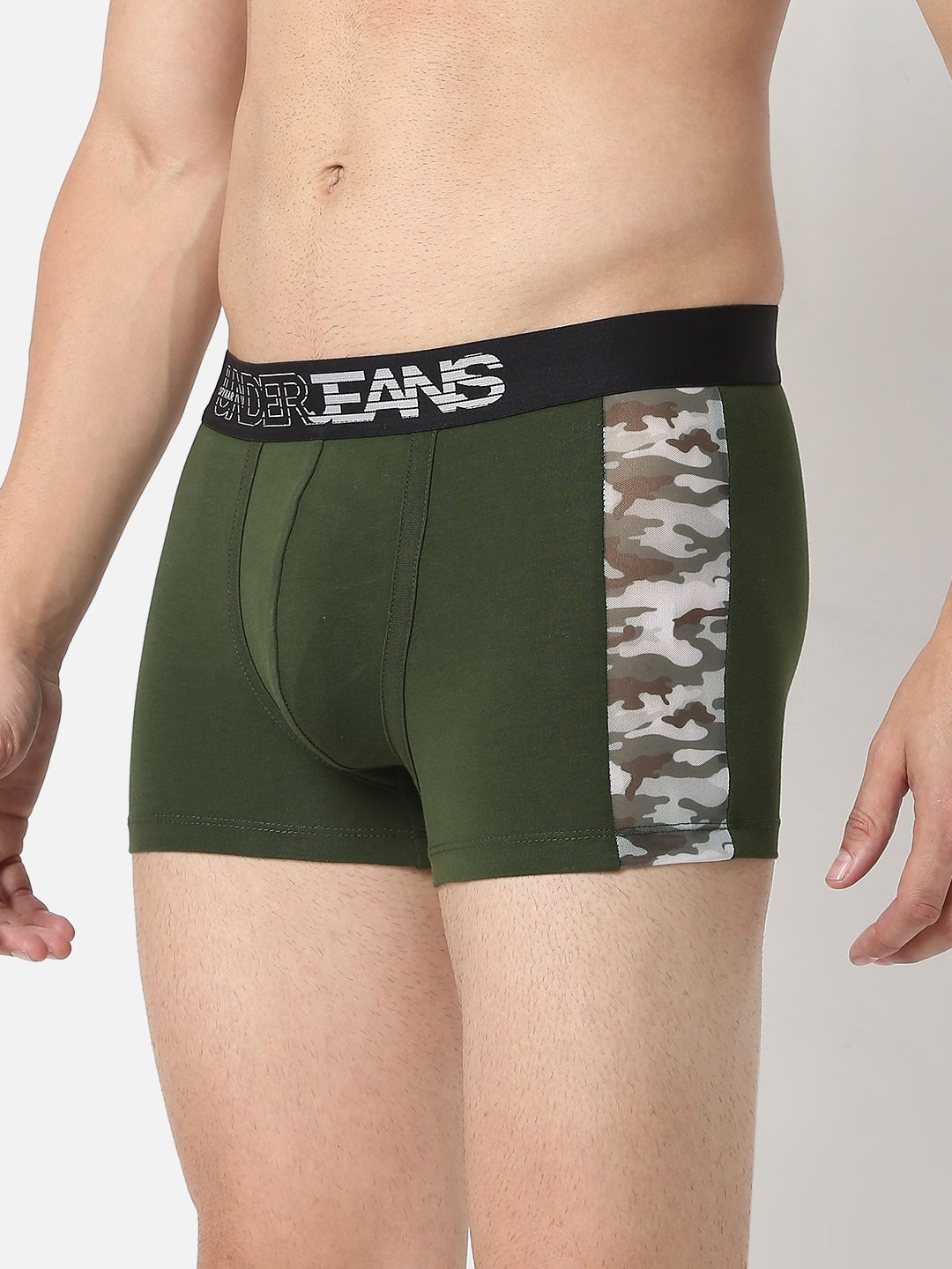Men Cotton Blend Trunk Pack Of 2- Underjeans By Spykar