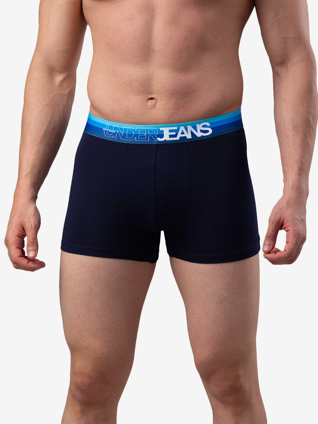 Men Cotton Blend Trunk Pack Of 1- Underjeans By Spykar