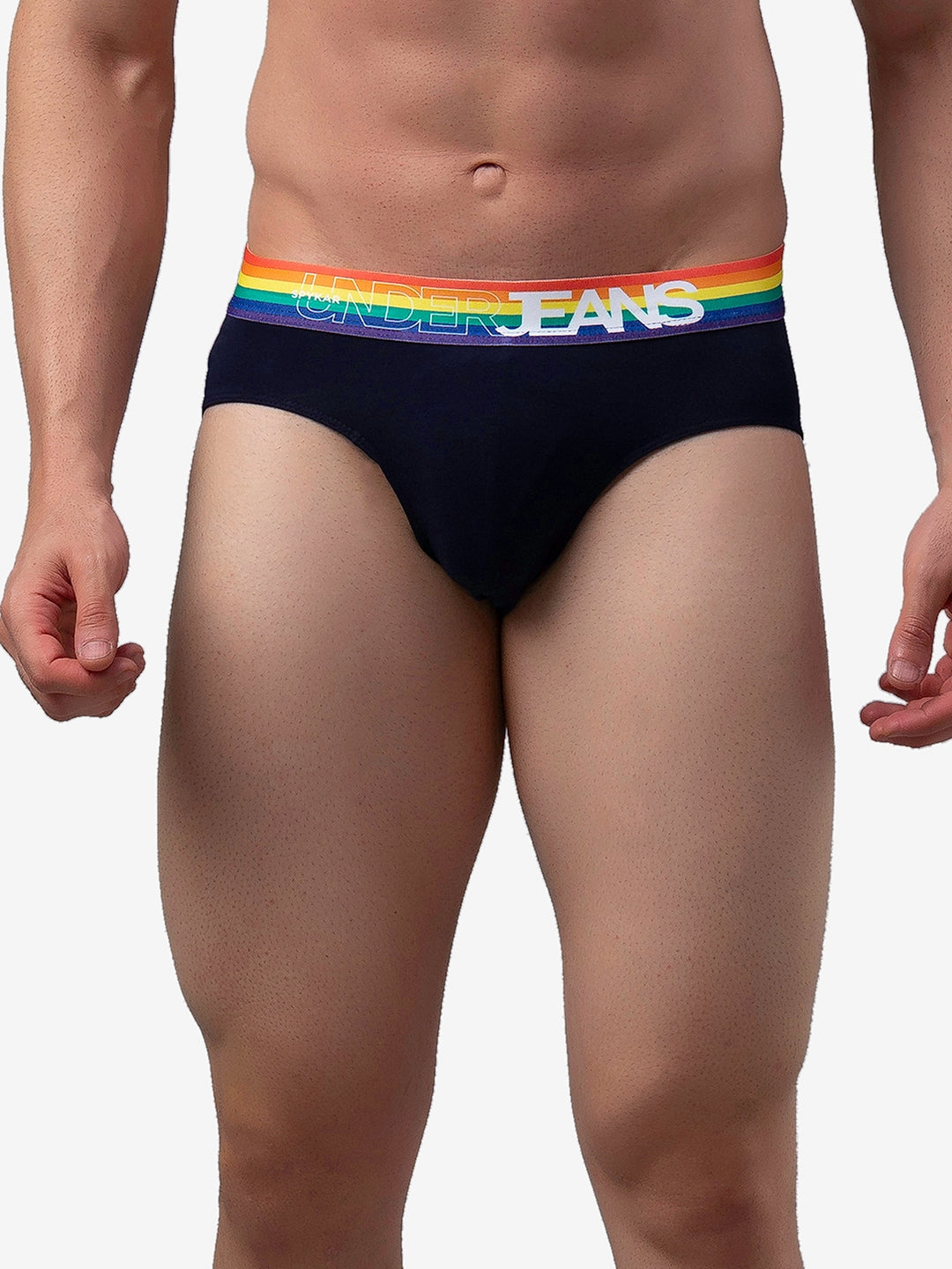 Men Cotton Blend Brief Pack Of 1- Underjeans By Spykar
