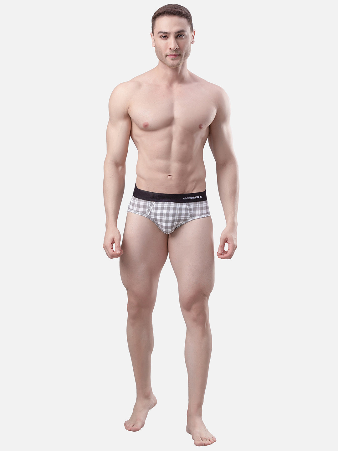 Underjeans By Spykar Men White Solid Briefs