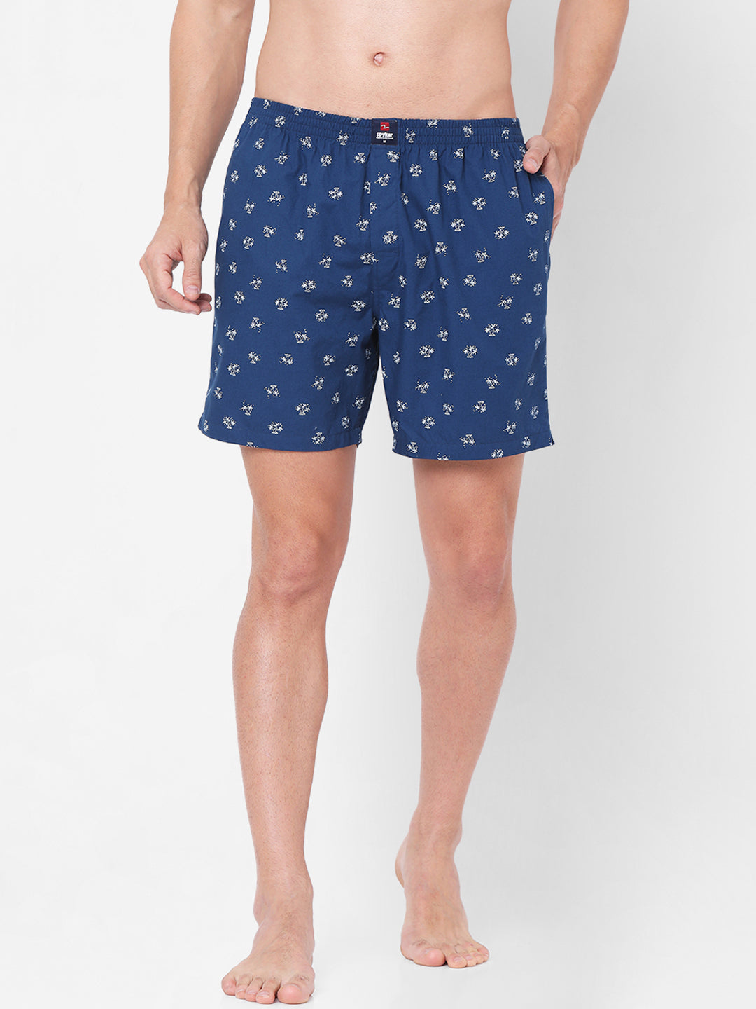 Men Beige Cotton Boxers- Underjeans By Spykar