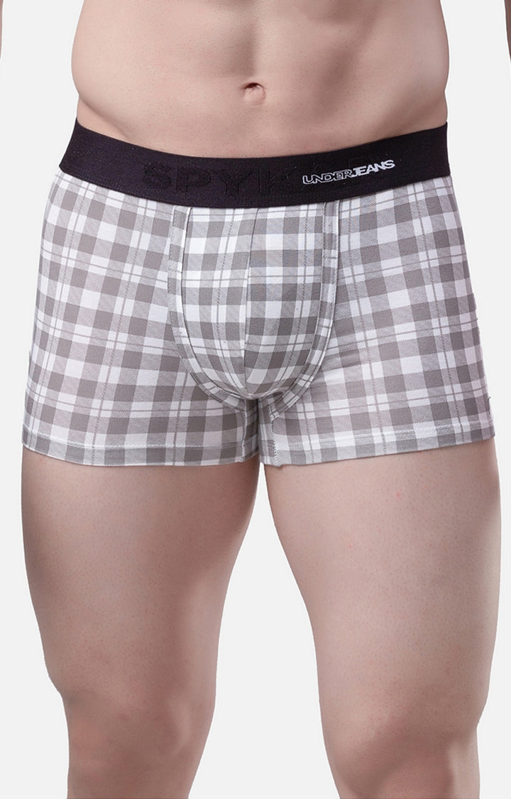 Men Cotton Blend Trunk Pack Of 1- Underjeans By Spykar